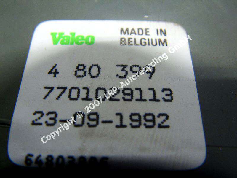 Renault R9 Scheinwerfer links 7701029113 VALEO ohne LWR BJ1985
